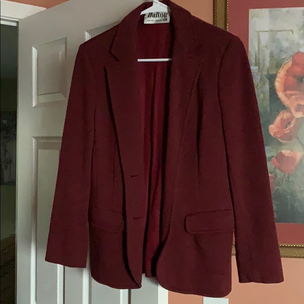 VINTAGE/ casual wool blazer